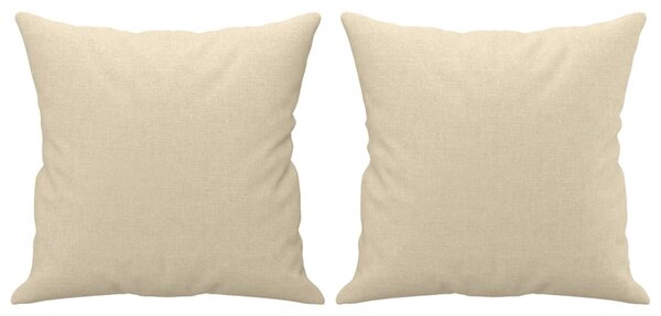 2místná pohovka s polštáři krémová 120 cm textil 3200903