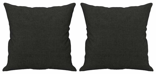 2místná pohovka s polštáři černá 120 cm textil 3200905