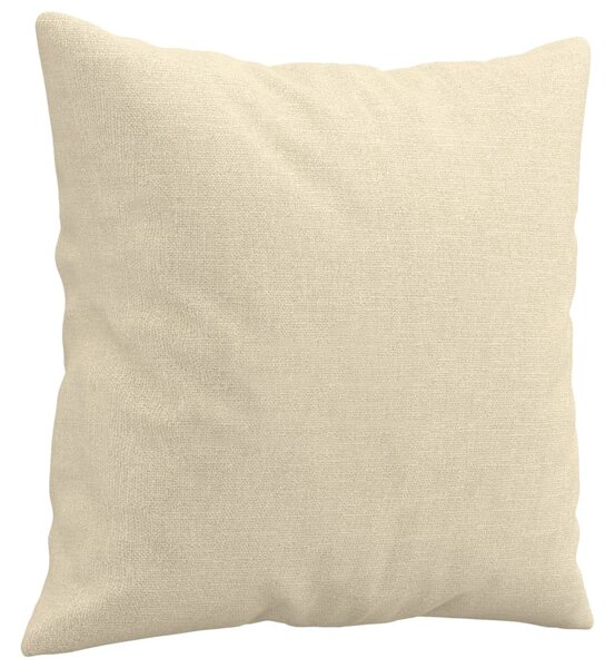 2místná pohovka s polštáři krémová 140 cm textil 3200911