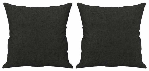 2místná pohovka s polštáři černá 140 cm textil 3200913