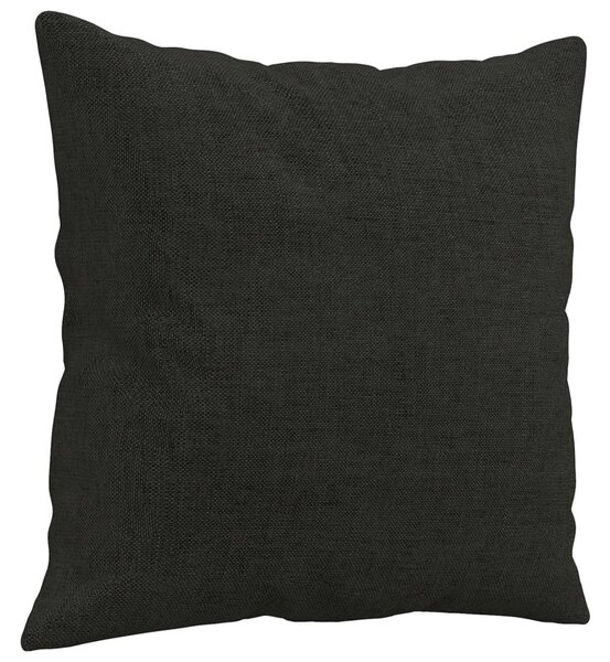 2místná pohovka s polštáři černá 140 cm textil 3200913