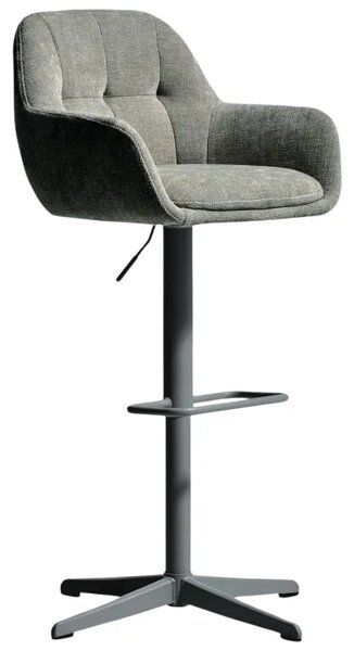 Kave Home Tmavě zelená otočná barová židle Dorina 65-85 cm