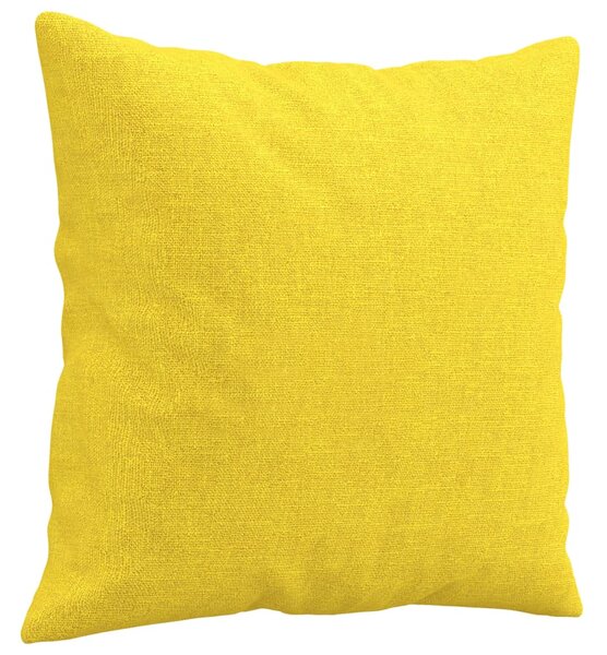 3místná pohovka s polštáři světle žlutá 180 cm textil 3200922