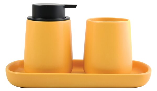 MSV mýdlenka MAONIE, matná žlutá, keramika