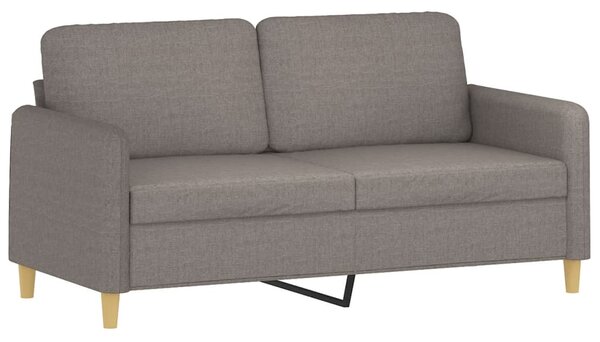 2místná pohovka s polštáři taupe 140 cm textil 3200916