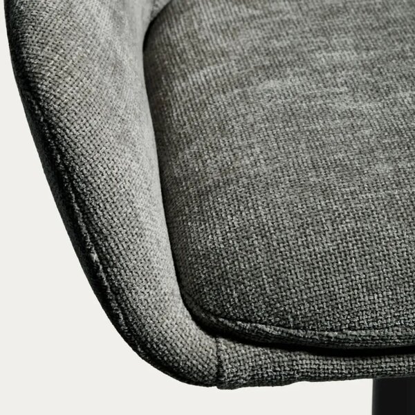 Kave Home Tmavě zelená otočná barová židle Dorina 65-85 cm