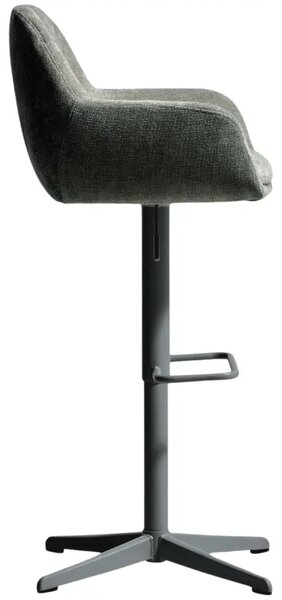 Kave Home Tmavě zelená otočná barová židle Dorina 65-85 cm