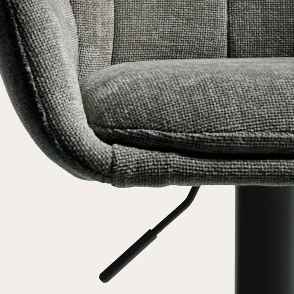Kave Home Tmavě zelená otočná barová židle Dorina 65-85 cm