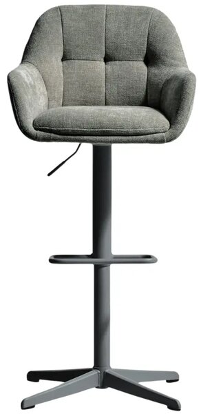 Kave Home Tmavě zelená otočná barová židle Dorina 65-85 cm