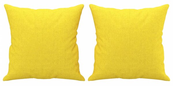 3místná pohovka s polštáři světle žlutá 180 cm textil 3200922