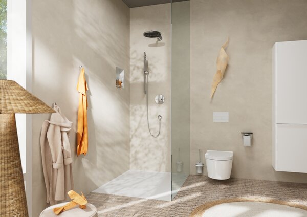 Hansgrohe Pulsify S tyčová ruční sprcha 100 1jet EcoSmart, chrom 24125000