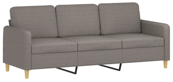 3místná pohovka s polštáři taupe 180 cm textil 3200924