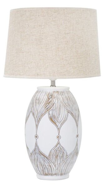 Béžová stolní lampa s textilním stínidlem (výška 67 cm) Atene – Mauro Ferretti