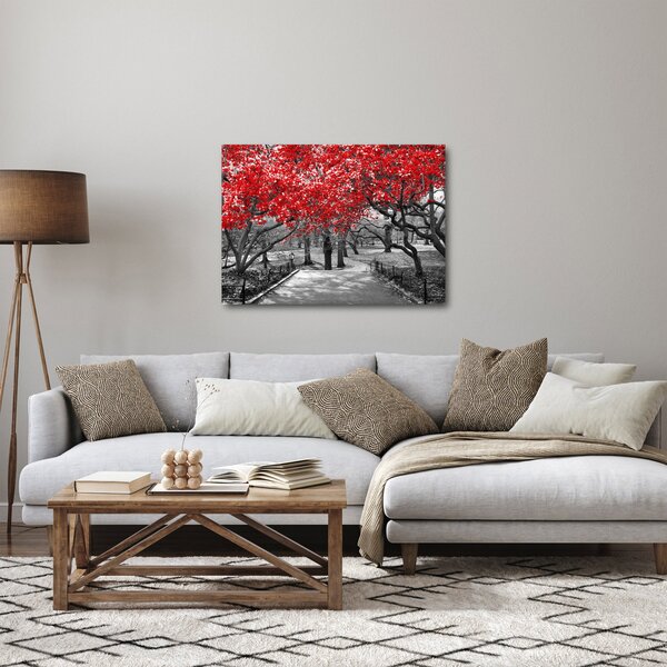 Obraz - Červené stromy, Central Park, New York (70x50 cm)