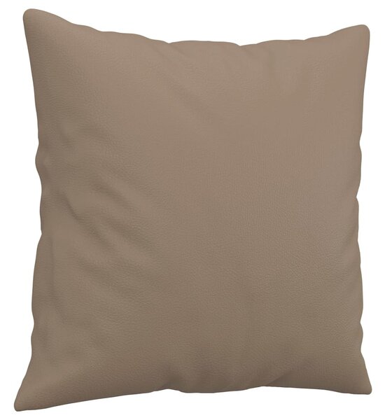 2místná pohovka s polštáři cappuccino 120 cm umělá kůže 3200929