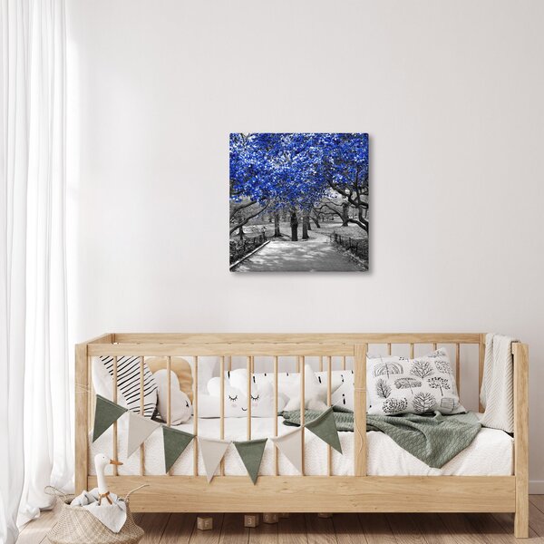 Obraz - Modré stromy, Central Park, New York (30x30 cm)