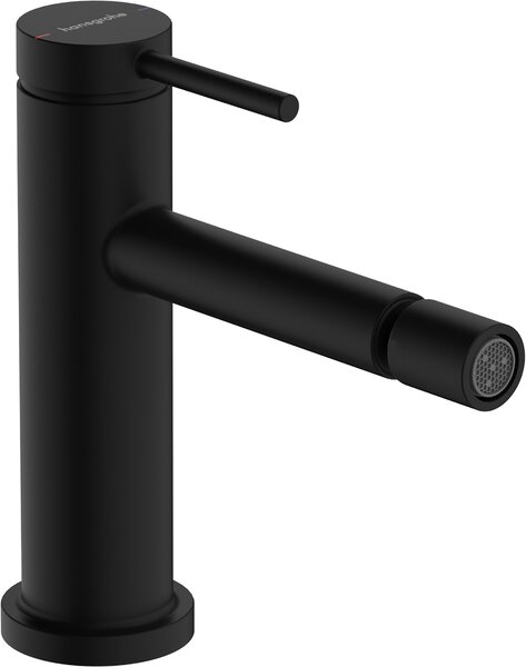 Hansgrohe Tecturis S páková bidetová baterie s odtokovou soupravou s táhlem, matná černá 73201670