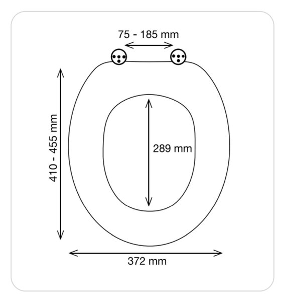 Spirella WC prkénko EASY CLIP, šedo-hnědé, duroplast Thermodur