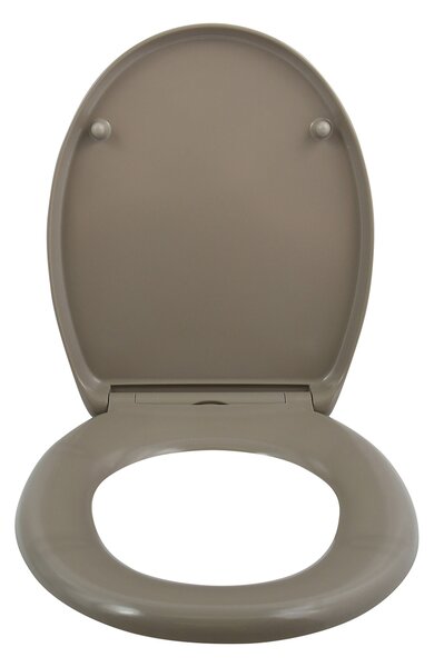 Spirella WC prkénko EASY CLIP, šedo-hnědé, duroplast Thermodur