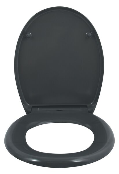 Spirella WC prkénko EASY CLIP, šedé, duroplast Thermodur