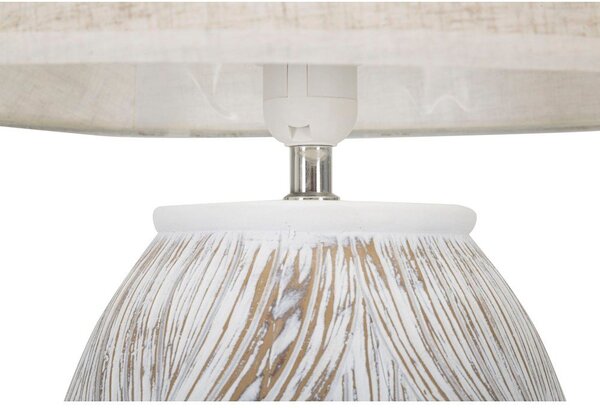 Béžová stolní lampa s textilním stínidlem (výška 67 cm) Atene – Mauro Ferretti