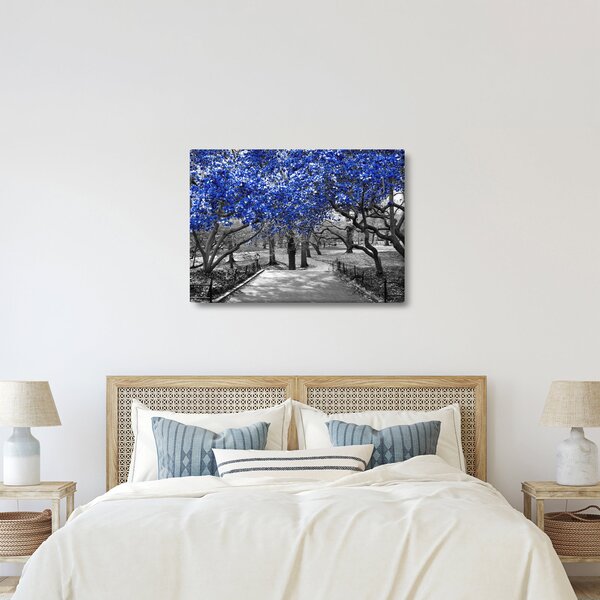 Obraz - Modré stromy, Central Park, New York (70x50 cm)