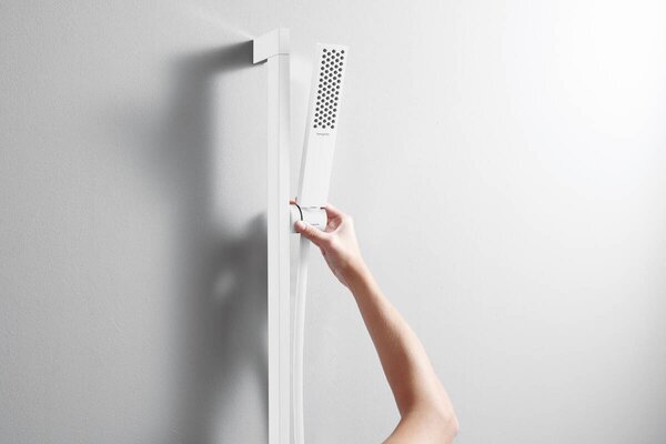Hansgrohe Pulsify E tyčová ruční sprcha 100 1jet EcoSmart+, matná bílá 24321700