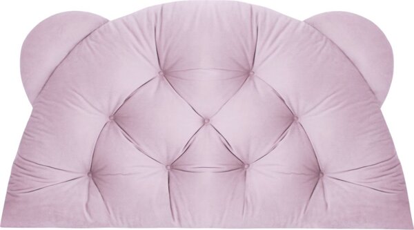 Čalouněná opěrka hlavy BEAR Velvet 95x55 cm - růžová