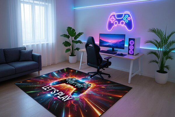 Protiskluzový herní koberec Lets Play