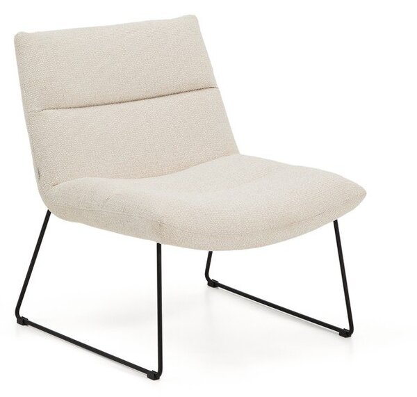 Béžové žinylkové křeslo Asen – Kave Home