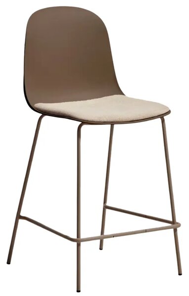 LÉTO -15% Kave Home Hnědá barová židle Debari 65 cm