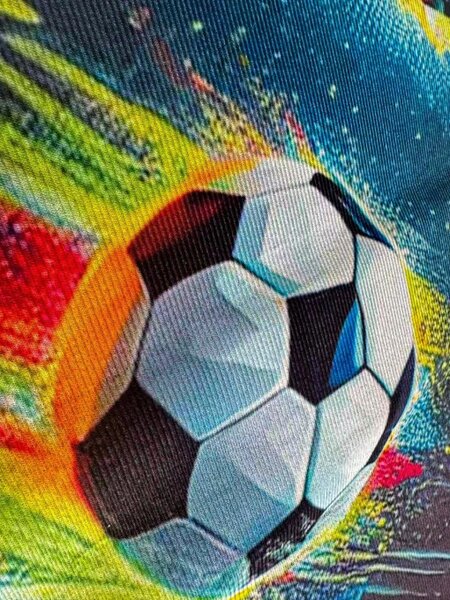 Protiskluzový herní koberec FootBall vícebarevný