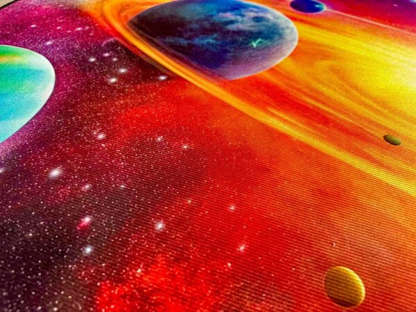 Protiskluzový herní koberec Galaxie