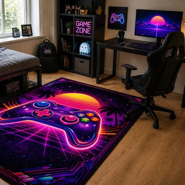 Protiskluzový herní koberec Retro Pad