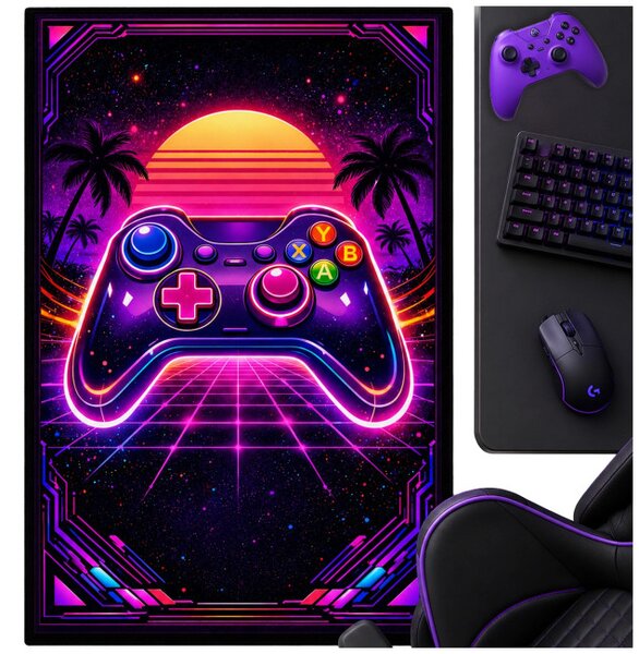 Protiskluzový herní koberec Retro Pad