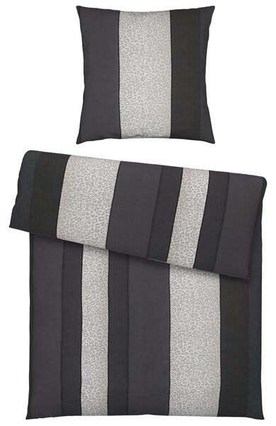 POVLEČENÍ, satén, antracitová, 135/200 cm Dieter Knoll - Online Only povlečení, Online Only