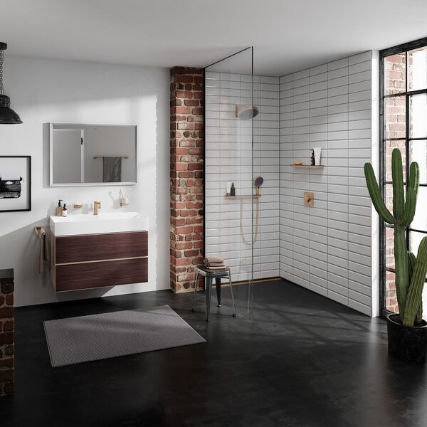 Hansgrohe ShowerSelect Comfort E Termostat pod omítku pro 2 spotřebiče, kartáčovaný bronz 15572140