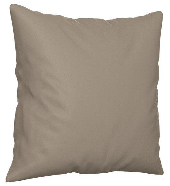 2místná pohovka s polštáři taupe 120 cm tkanina z mikrovlákna 3200965