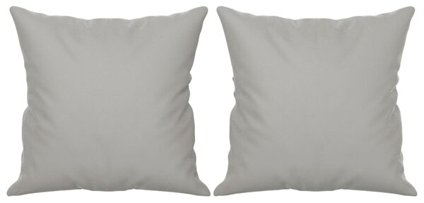 2místná pohovka s polštáři světle šedá 140 cm mikrovlákno 3200972