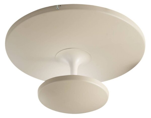 Fabas Luce LED stropní svítidlo Conrad, písková, Ø 50 cm, kov, stmívatelné, stmívatelný, Krémová / jantar, Obývací pokoj / jídelna, kov, Moderní
