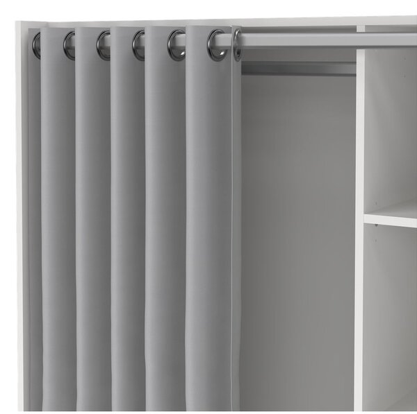 Bílo-šedá šatní skříň 105x180 cm Kit – Tvilum