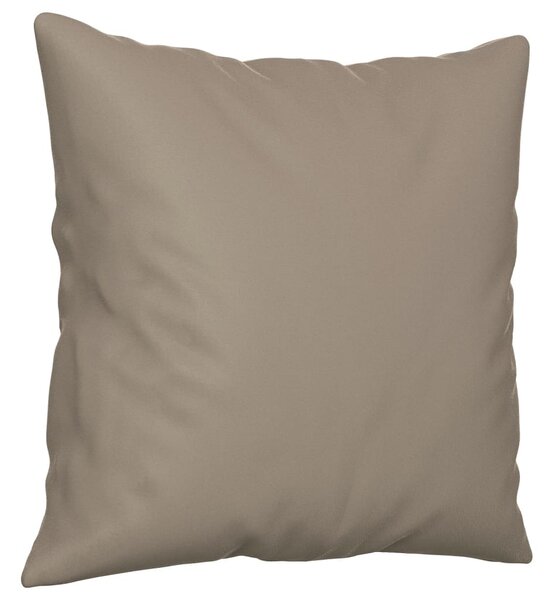 2místná pohovka s polštáři taupe 140 cm tkanina z mikrovlákna 3200971