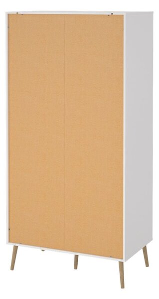 Bílá šatní skříň 99x200 cm Bodo – Tvilum