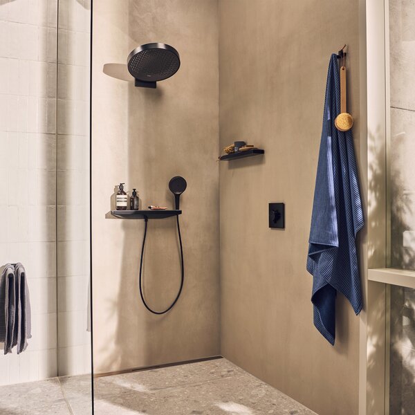 Hansgrohe ShowerSelect Comfort E Termostat pod omítku pro 2 spotřebiče, kartáčovaný černý chrom 15572340