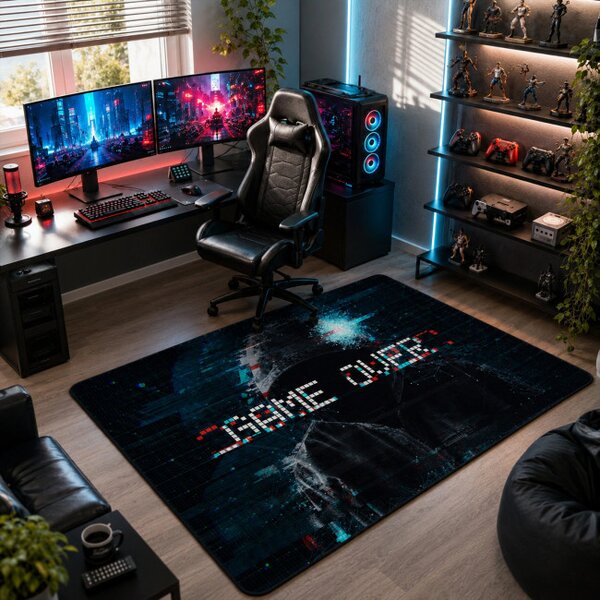 Protiskluzový herní koberec Game Over