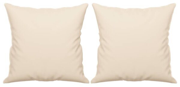 2místná pohovka s polštáři béžová 120 cm tkanina z mikrovlákna 3200970