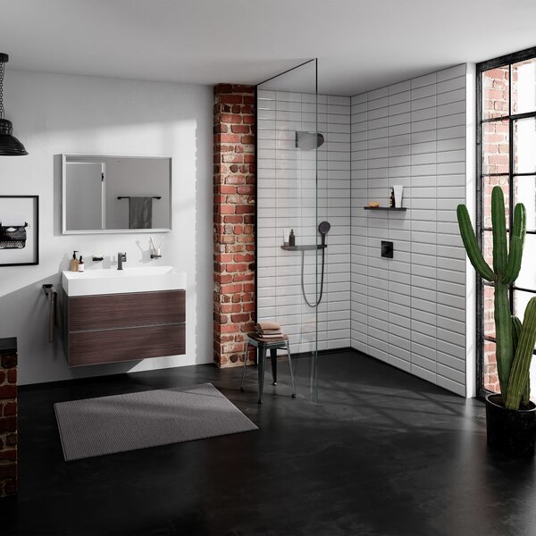 Hansgrohe ShowerSelect Comfort E Termostat pod omítku pro 2 spotřebiče, matná černá 15572670