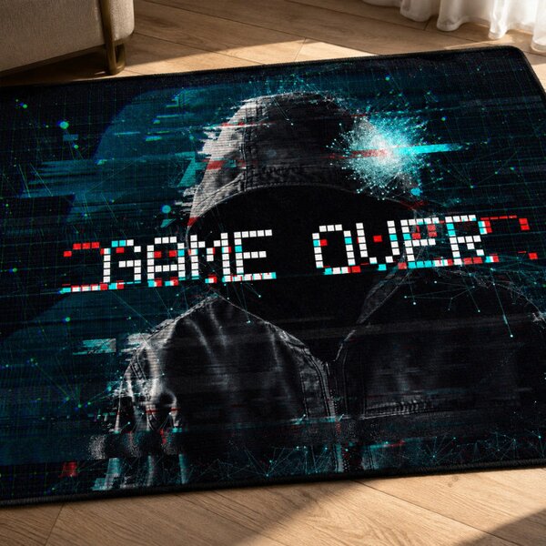 Protiskluzový herní koberec Game Over