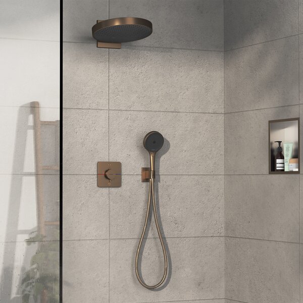 Hansgrohe ShowerSelect Comfort Q Termostat pod omítku pro 2 spotřebiče, kartáčovaný bronz 15583140