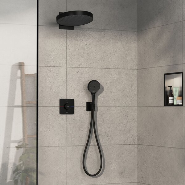Hansgrohe ShowerSelect Comfort Q Termostat pod omítku pro 2 spotřebiče, matná černá 15583670